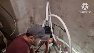Установка и настройка водяного насоса.