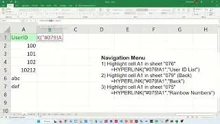 Quickly Hyperlink to Another Sheet in Excel - Excel Tips and Tricks