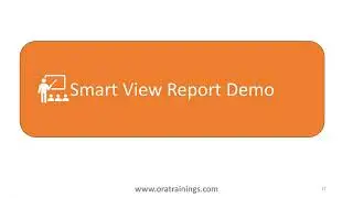 Smartview Report Configuration and Sample Report - Oracle Fusion Applications