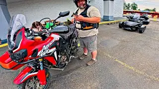 Africa Twin with a Sidecar!! • 2022 RTL Test Ride! | TheSmoaks Vlog_3190