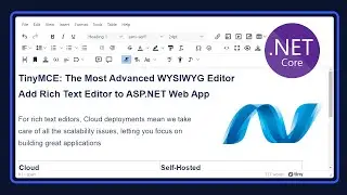 Add Rich Text Editor in ASP.NET Web Application using TinyMCE | Most Advanced WYSIWYG Editor