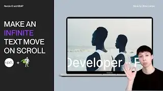 How to Make an Infinite Text Move on Scroll with Next.js and GSAP