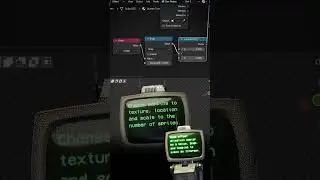 Typing on Screen Shader in Blender #b3d