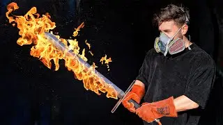 I Built an Actual Flaming Sword (Porous Metal)