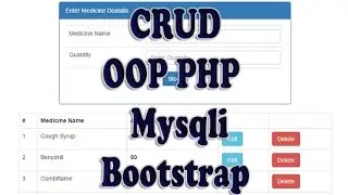 CRUD 3: Fetch or Read Mysqli database using OOP PHP & Bootstrap