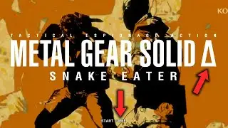 MGS3 REMAKE - CLASSIC TITLE SCREEN CONFIRMED!! 🐍