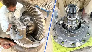 Replaced Truck Pinion & Gear ring  with Amazing Technique | Fully Repairing Truck Differential Gear.