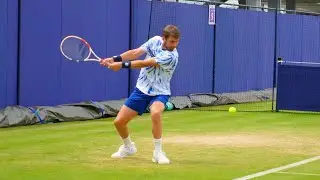 Cameron Norrie Backhand Slow Motion 2022 - Wimbledon 2022 Preparation