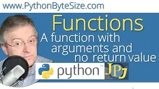 Python function with arguments and no return value