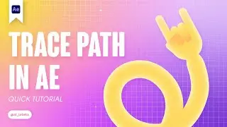 TRACE PATH IN AFTER EFFECTS. HOW TO ANIMATE NICE HAND. TUTORIAL