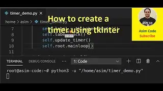 How to create a timer using tkinter in Python