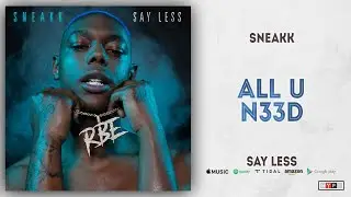 Sneakk - ALL U N33D (SAY LESS)