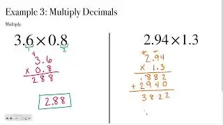 Pre-Algebra 1-5 Day 1: Operations With Decimals