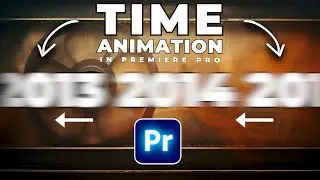 SCROLLING Timeline YEAR ANIMATION In Premiere Pro