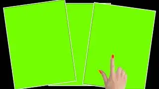 Green screen hand photo frame   chroma key holding photo album   pantalla verde