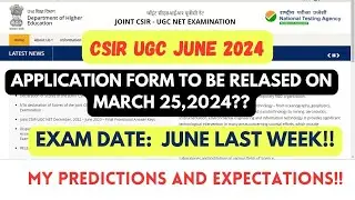 CSIR JUNE 2024!! Important Update Regarding Exam Date!!Check Now!!