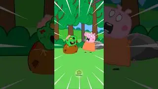 Mommy Pig was shocked to see zombies 