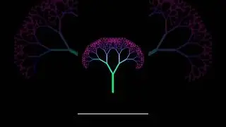 Create fractal tree animation in python 💥💥🔥 