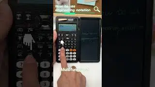 How to use engineering notation on a scientific calculator #newyes