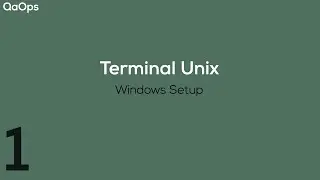 Windows setup | unix terminal