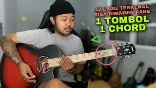 Nyoba Mainin 10 Lagu Terkenal Pake Alat Bantu Gitar (1 Tombol 1 Chord)