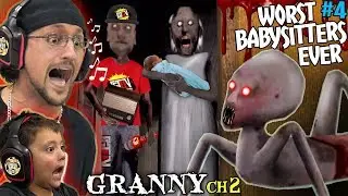 DONT LET GRANNY BABYSIT YOUR KIDS! + Grandpa is a FGTeeV Fan! (Granny Chapter 2 Update)