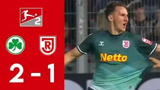 SSV Jahn Regensburg gegen SpVgg Greuther Fürth (2-1) | 2. Bundesliga 2025 | Spiel heute Highlights!