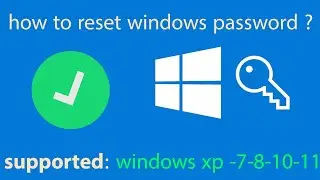 how to reset windows password ?