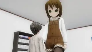 MMD Giantess Growth: Alexis and Pedro WIP 2