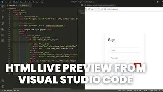 How to Get  HTML Live Preview from Visual Studio Code