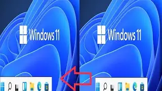 How to move Windows 11 Taskbar icons to the left.