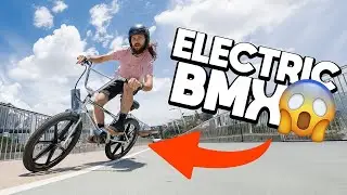 Поездка по городу на электровелосипеде Evolve BMX Project