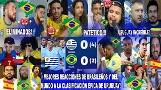 ASÍ REACCIONARON LOS BRASILEÑOS ELIMINADOS Y EL MUNDO AL URUGUAY 4-2 BRASIL EN PENALES CON ROCHET