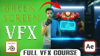 IRONMAN  VFX USING BLENDER | Blender Tutorial | Green Screen Tutorial | VFX Tutorial