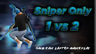 Lets Make the Lag 🔥| 1 vs 2 Sniper Only Room Match with Random Players | 4GB Ram Laptop Gameplay