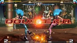 The King of Fighters XIV [PS4]: Kula Double KO mirror matches with a PSN friend (1/7/20)