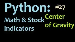 Python: Graphing the Center of Gravity Stock Indicator in Matplotlib