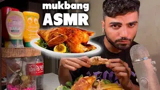 ASMR/MUKBANG.. Mangio un pollo squisito e patatine  e parlo con te! #asmr #mukbang