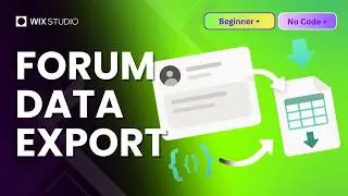 Before it's TOO LATE! Extract Your Data from the Wix Forum App