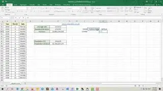 VARIANCE and STANDARD DEVIATION in Excel