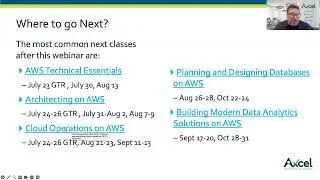 AWS Tech Essentials, Architecting on AWS, Cloud Operations on AWS