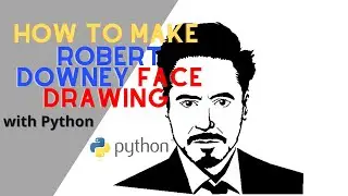 Draw Robert Downey Jr. #python #short #robertdowneyjr
