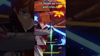 Yes childe can also crit 🗿 | genshin impact