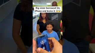 He Let his Sister Borrow His IPhone ,Next Thing You Know .It Was SMASHED 😱