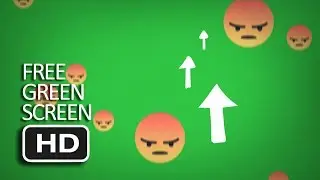 Free Green Screen - Facebook Reaction Angry Floating