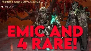 Emic + 4 Rare! Phantom Shogun Stage 25! | Raid: Shadow Legends