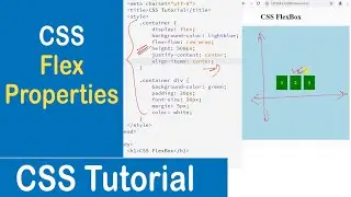 #54 CSS Flex Properties | Flex Wrap | Flex Flow | Justify Content | Align Items | CSS Tutorial