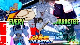 (CODES) All Character Showcase In Anime Unlimited | RELEASES TODAY!