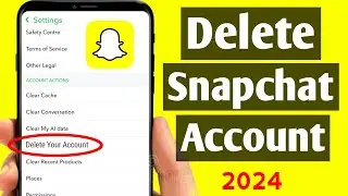 How to delete snapchat account 2024 | snapchat account delete kaise kare permanently | Snapchat