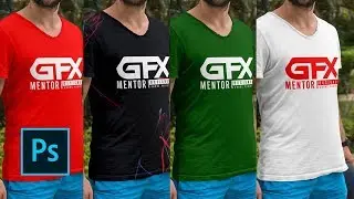 Shirt Change the Logo and Color in Photoshop by GFX Mentor Designer